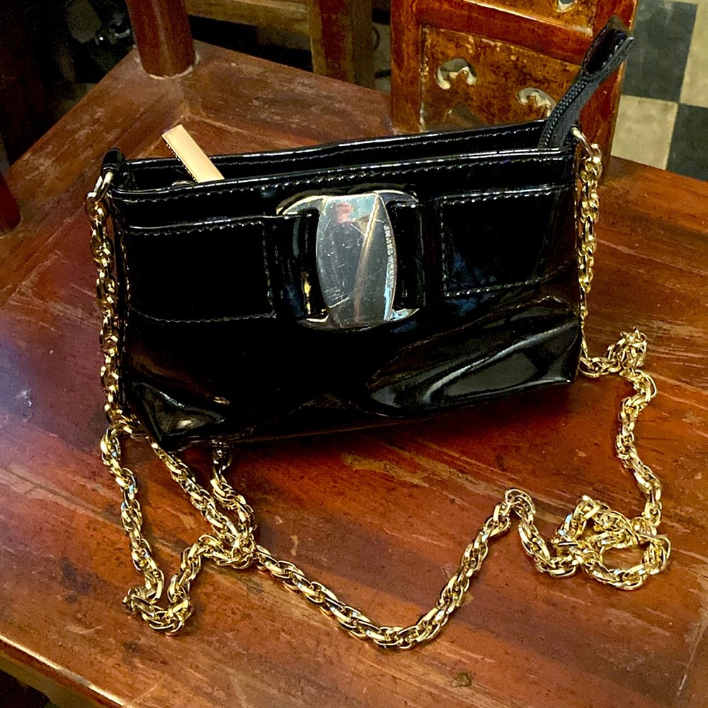Ivanka Trump’s Black Patent Leather Purse
